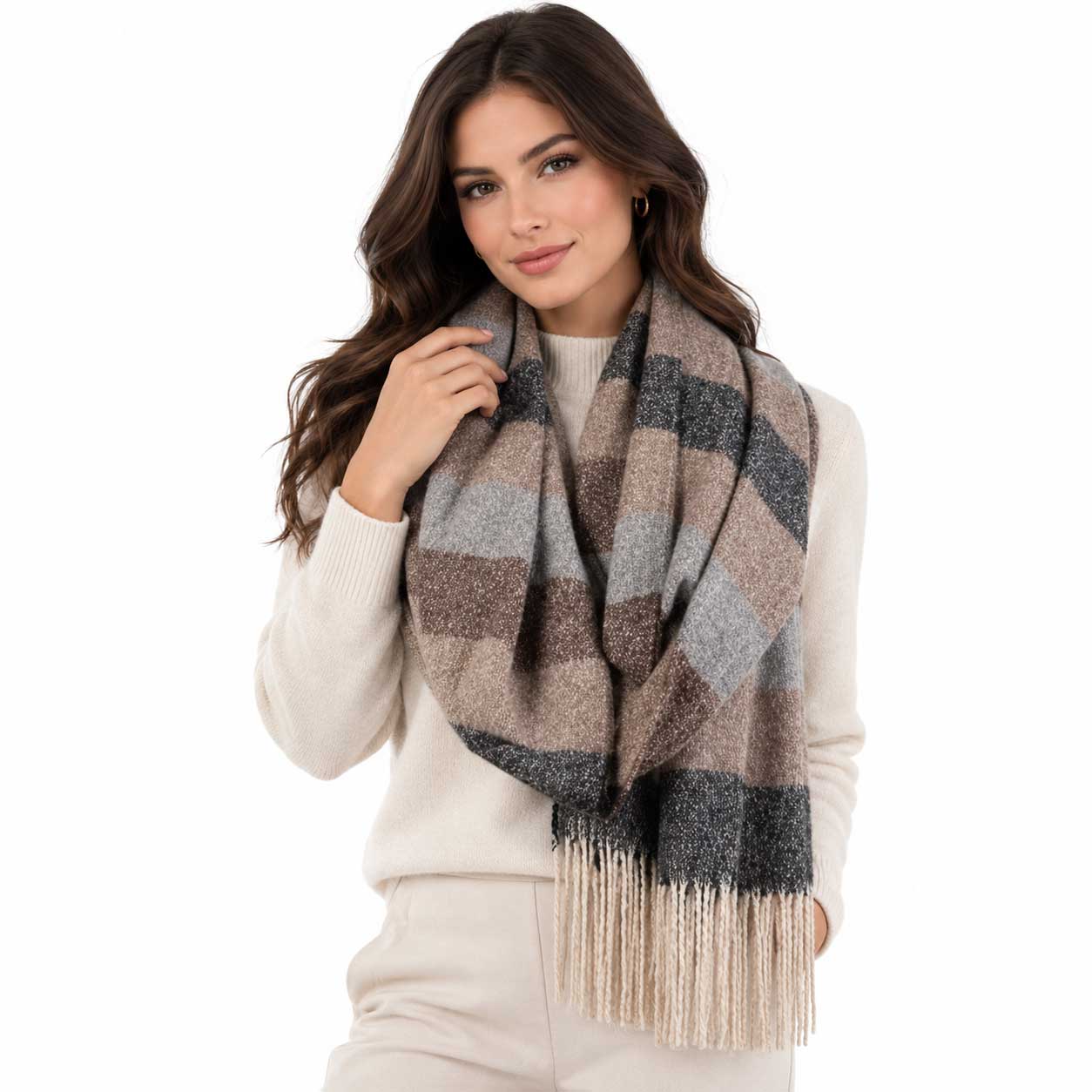 4370 - Striped Winter Scarves