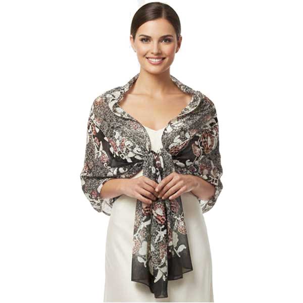  Chocolate-Ivory Floral