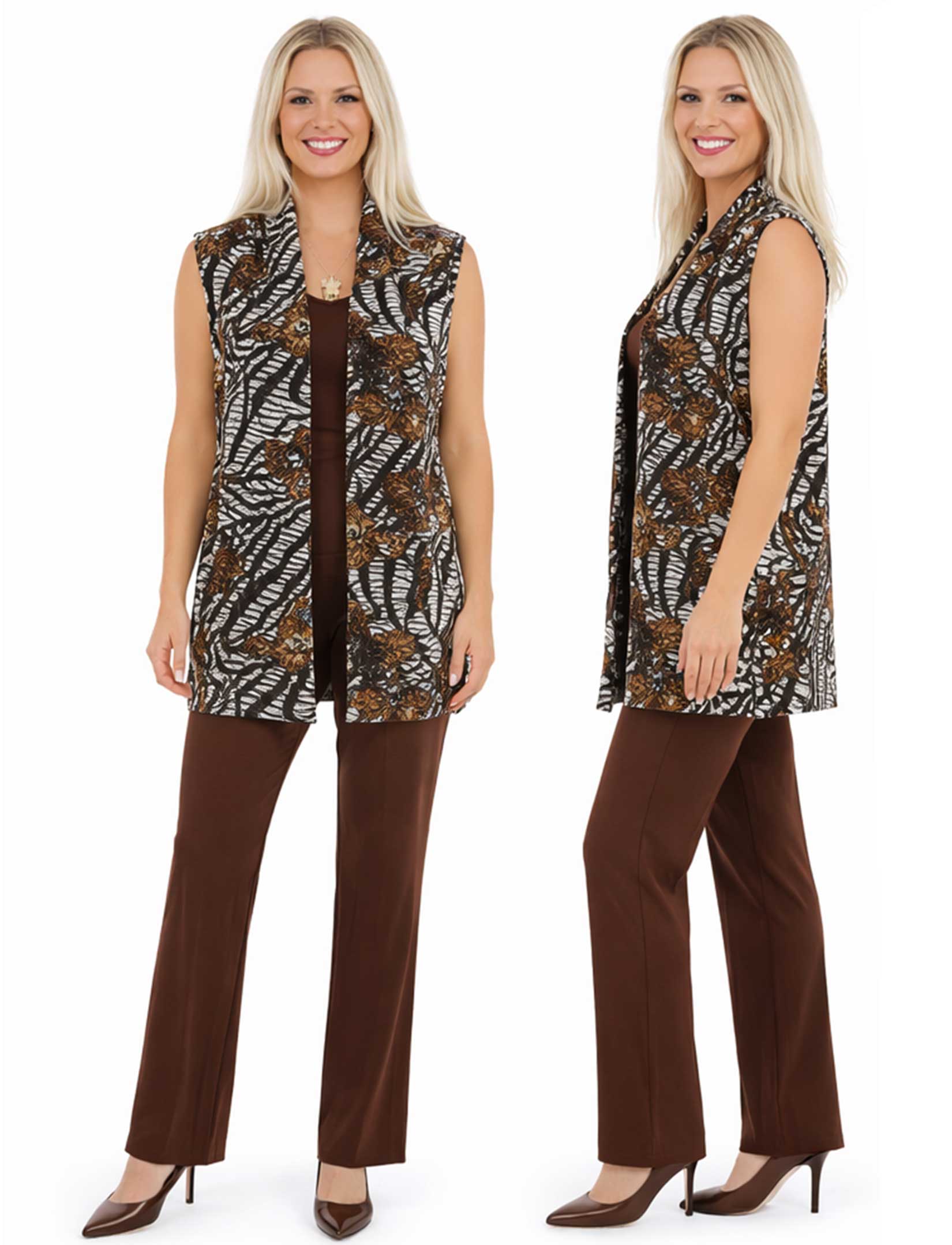 wholesale zebra floral brown