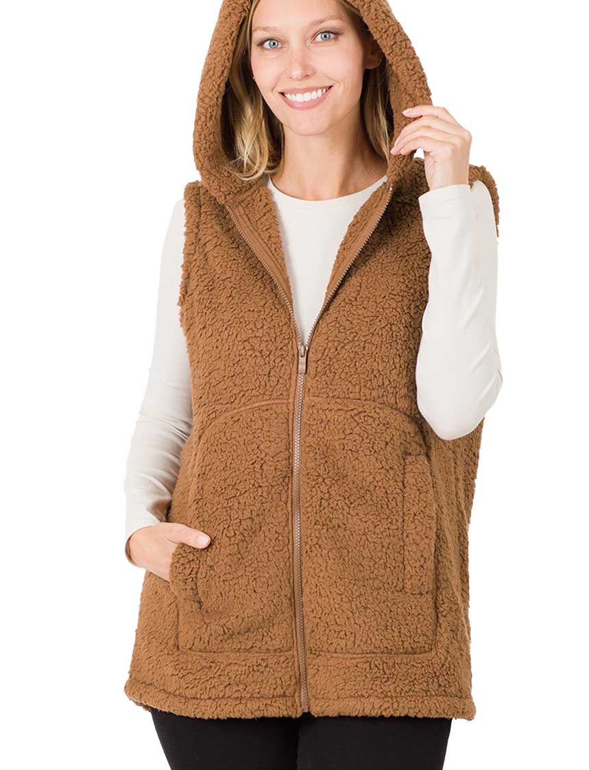 wholesale-2865-sherpa-hi-low-hooded-vest-with-pockets