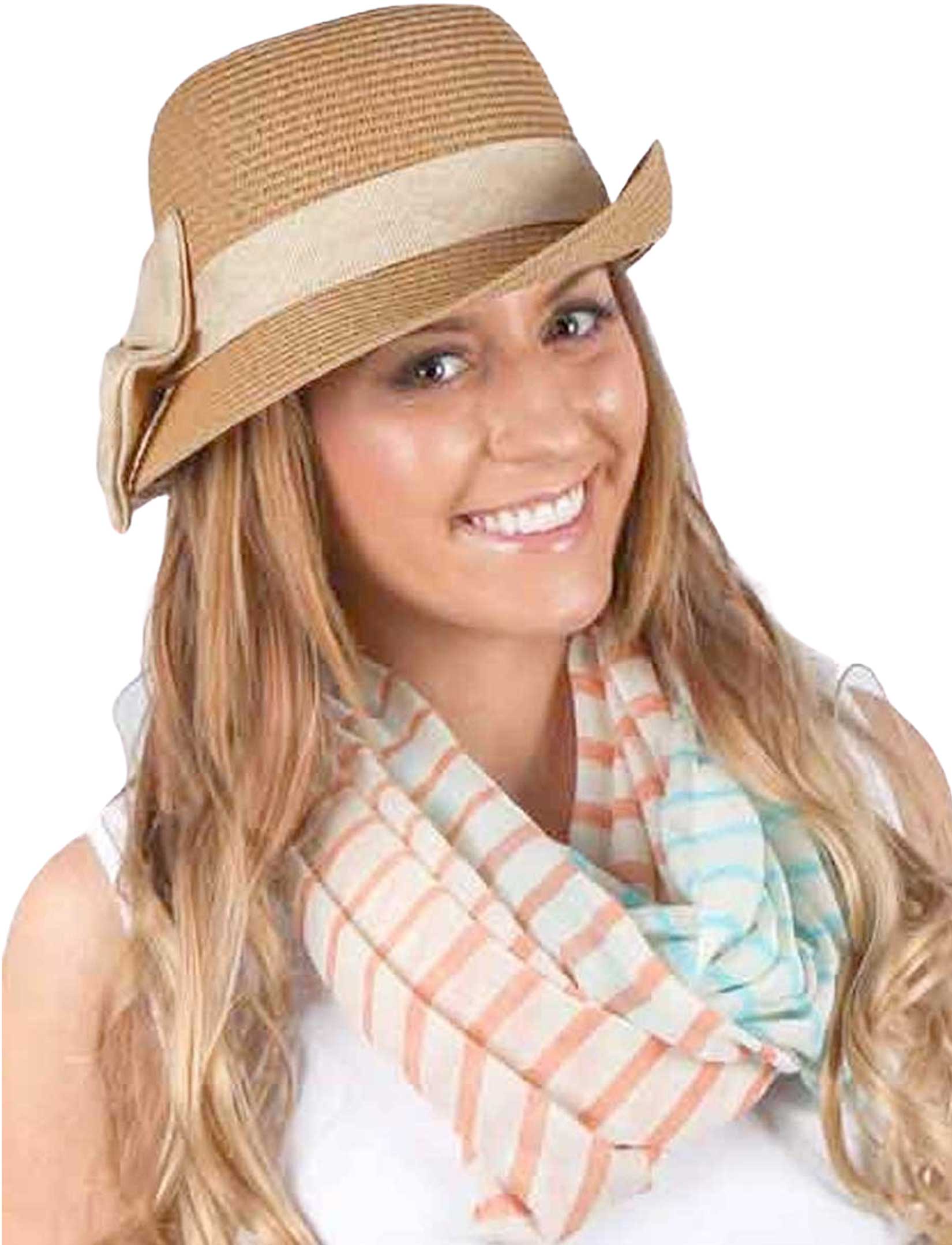 wholesale 0830 - Multi Color Stripe Infinity Scarves