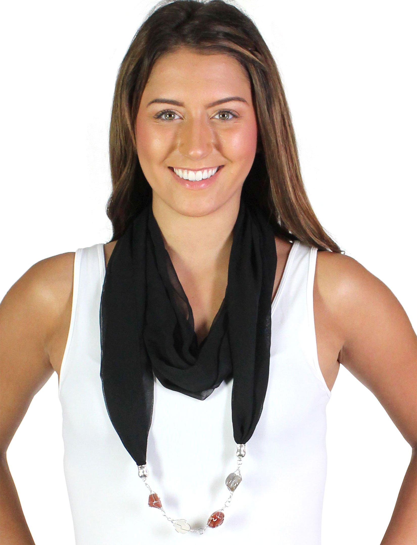 2508 - Jewelry Infinity Scarves