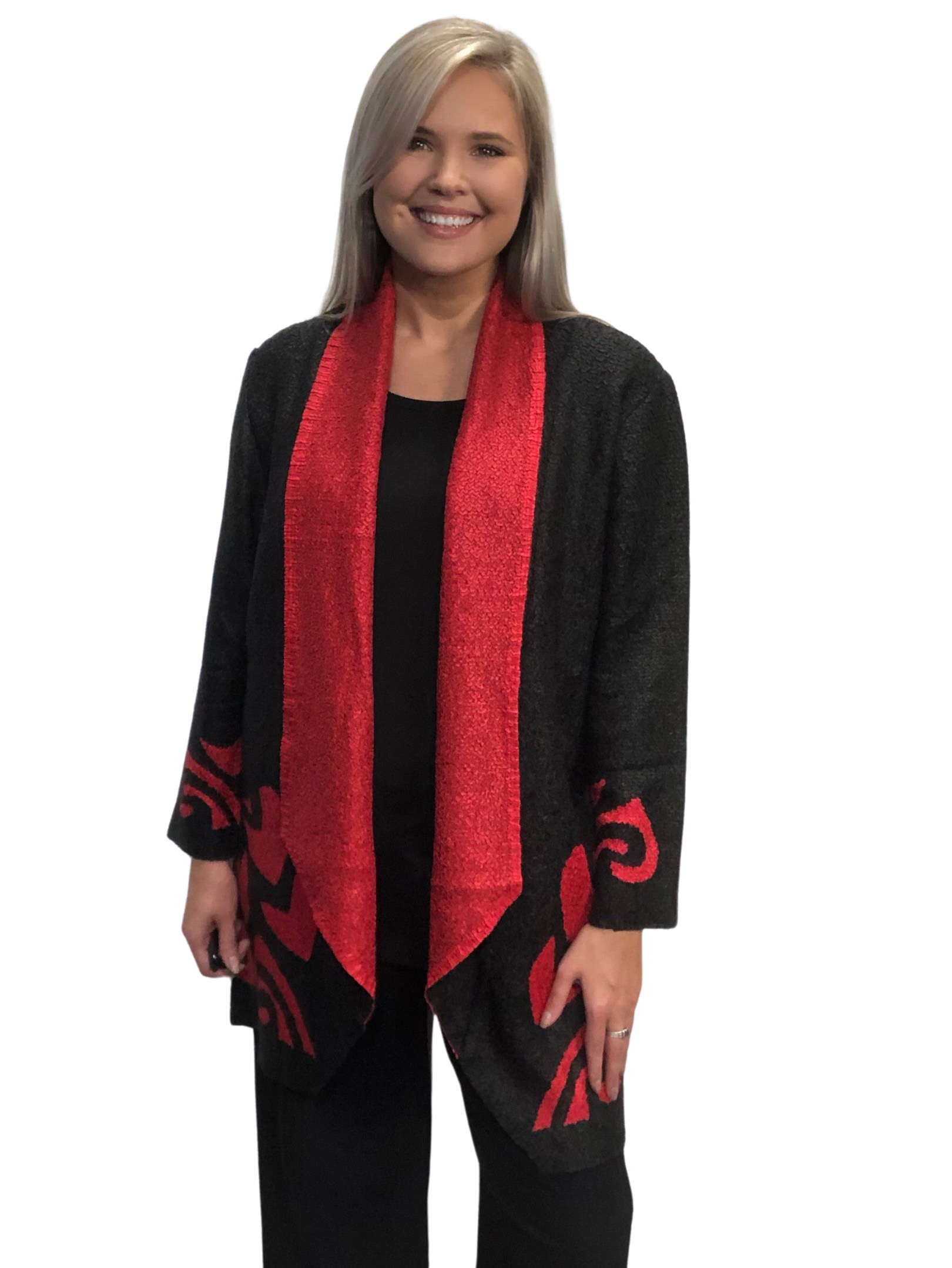 wholesale 2513 - Modern Abstract Cardigan 
