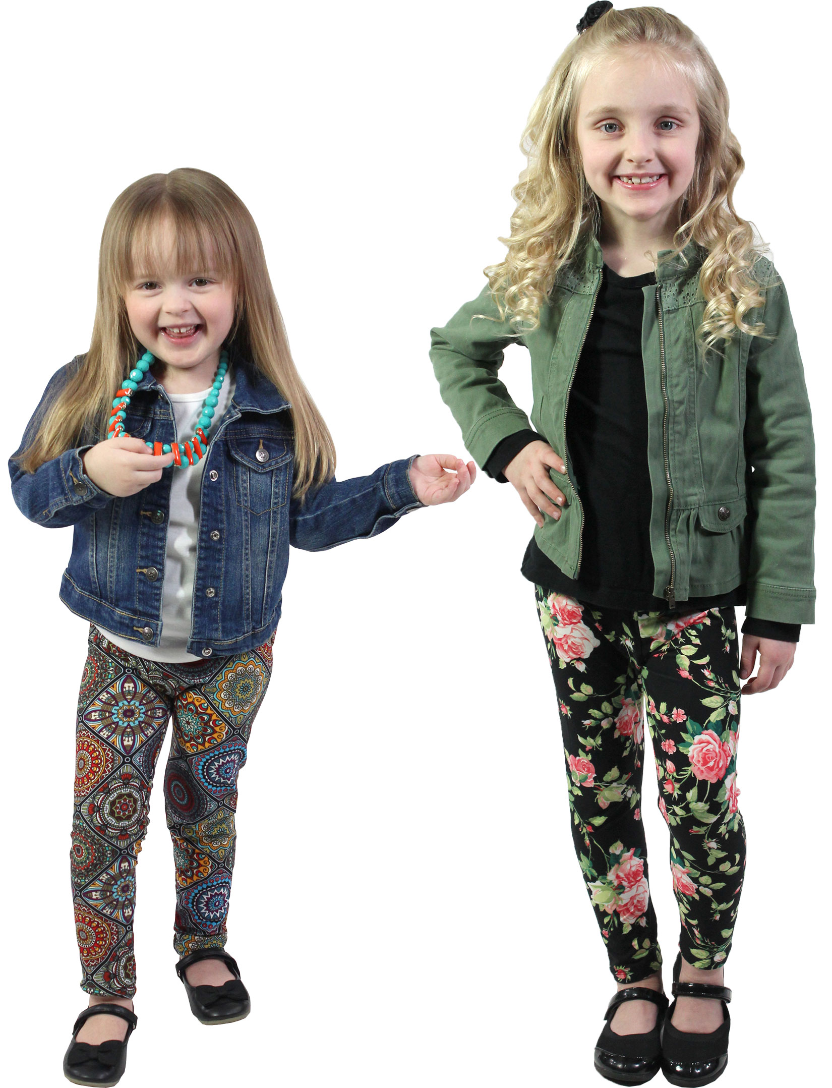 wholesale Brushed Fiber Leggings - Kids Size