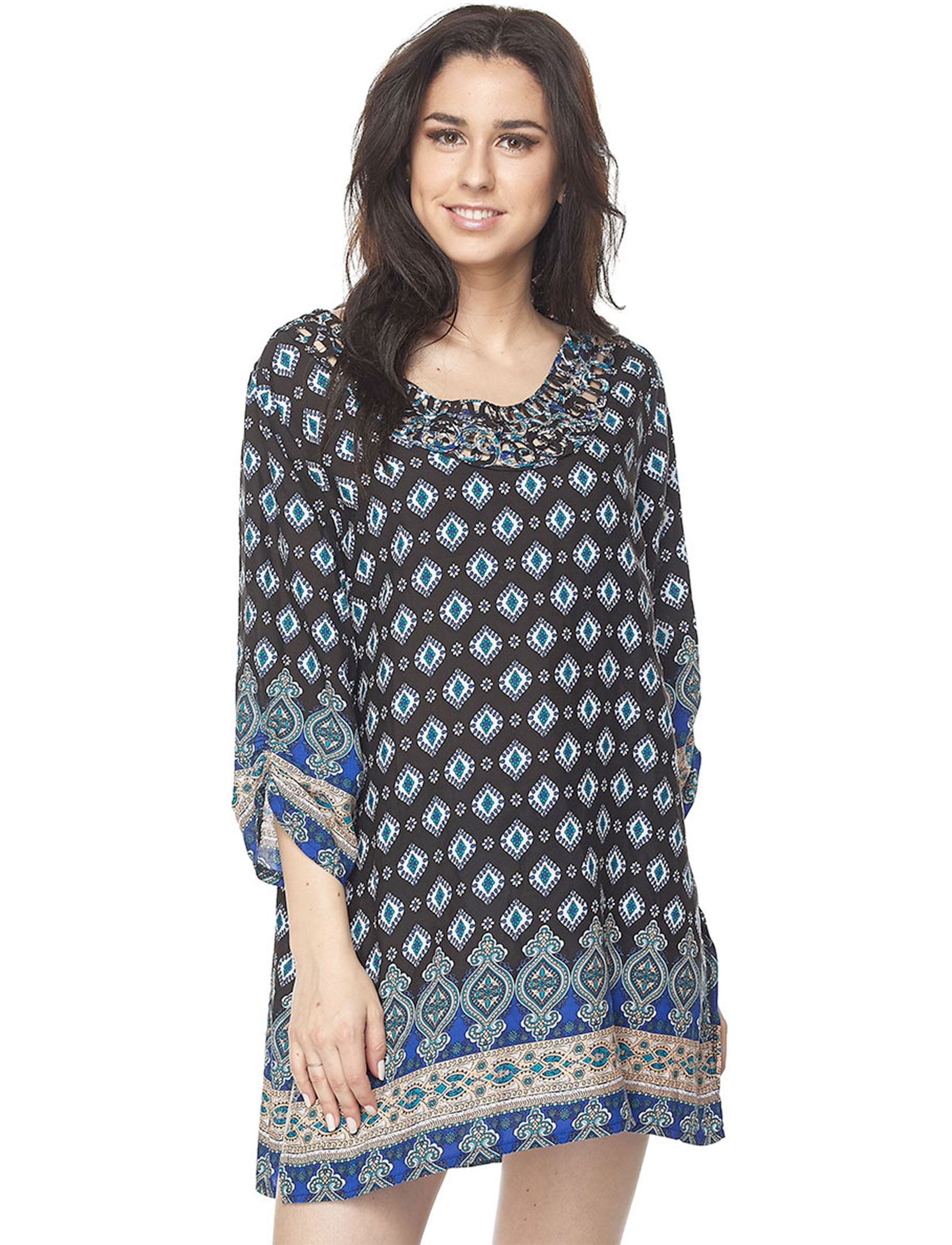 WholesalePrinted Tunics - Three Quarter Sleeve 1577 & 1578