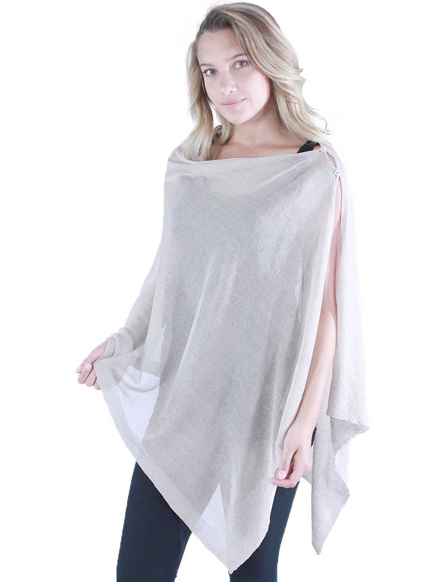 wholesale 8631 - Knit Button Poncho/Shawl 