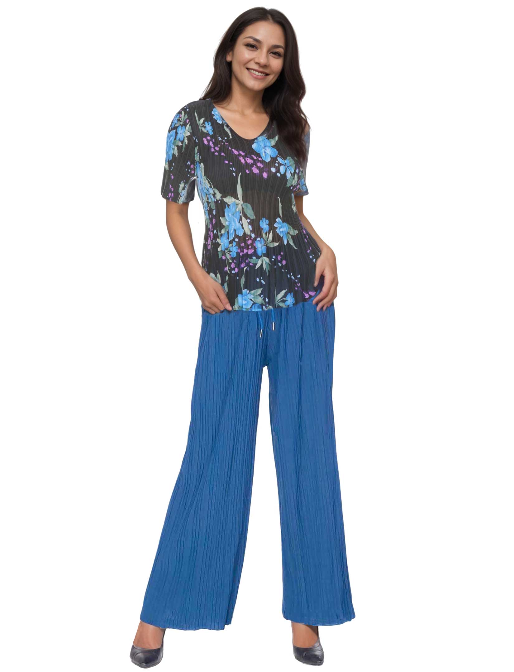 wholesale 902T - Pleated (No Hem) Twill Pants