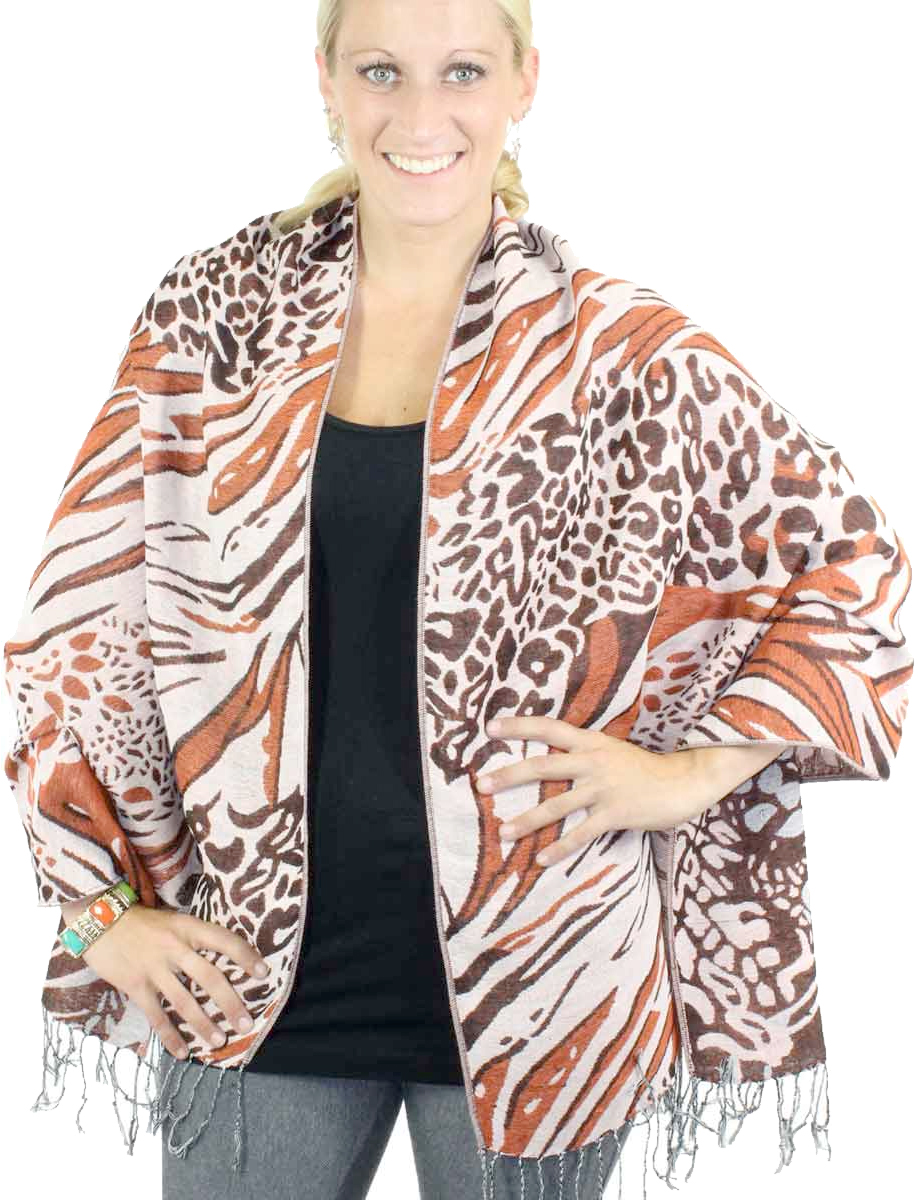 wholesale 3050 - Abstract Animal Shawls