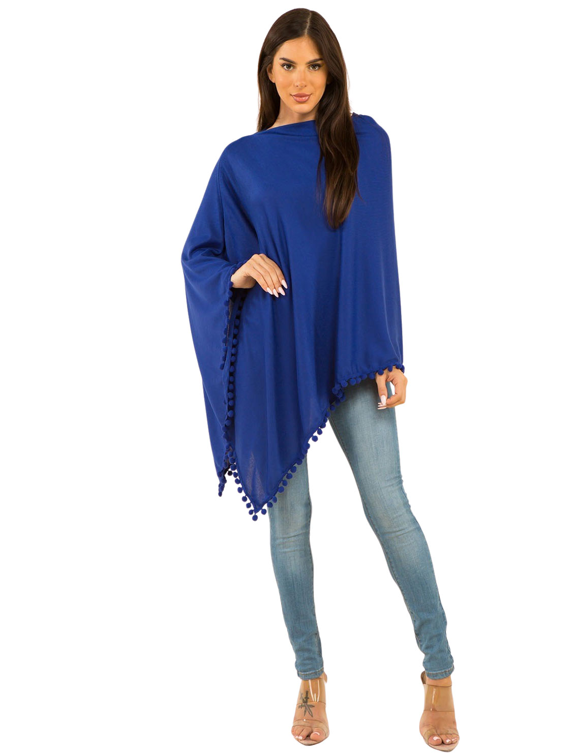 wholesale 9442 - Pom Pom Ponchos 