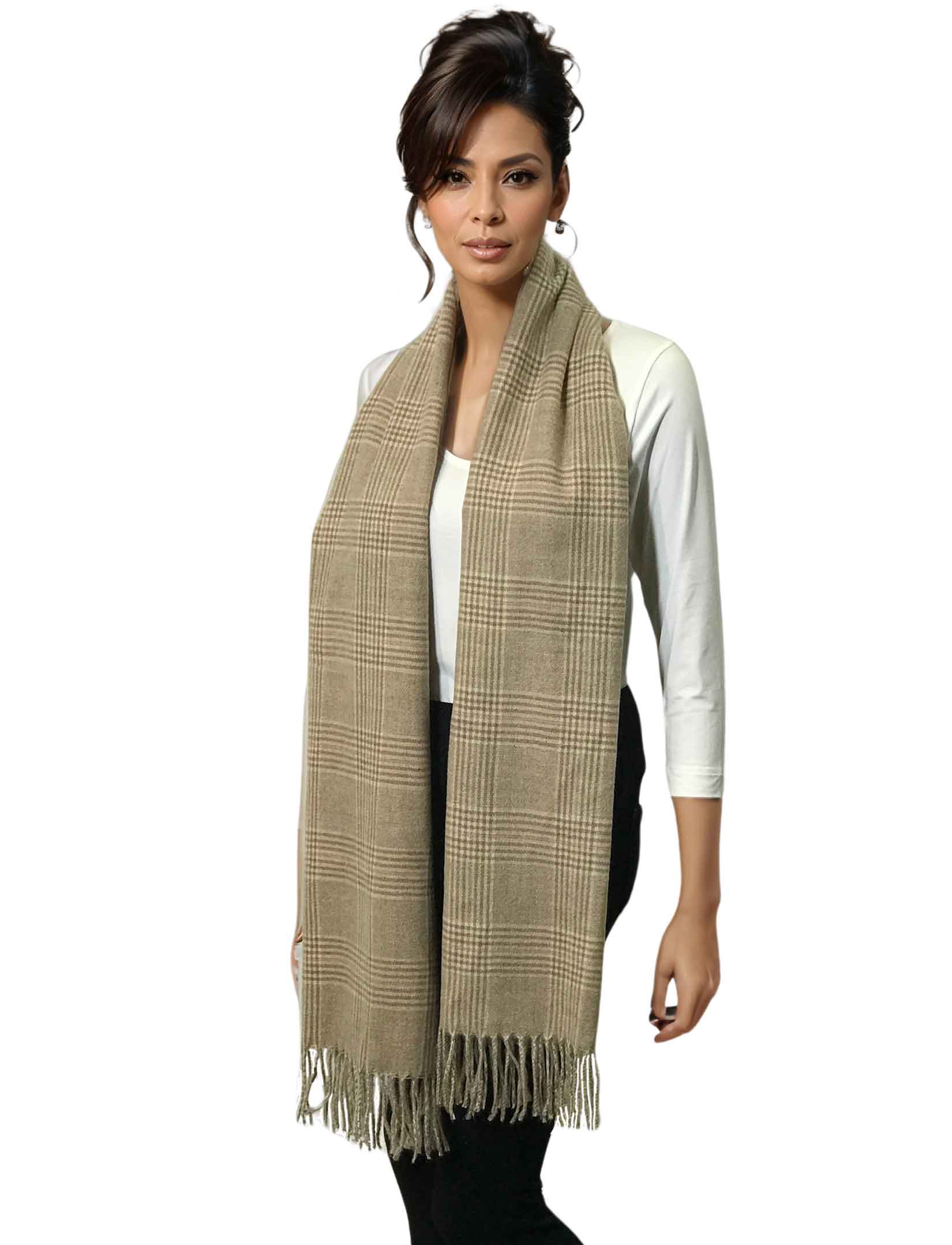 wholesale 3170 - Plaid Cashmere Blend Shawls