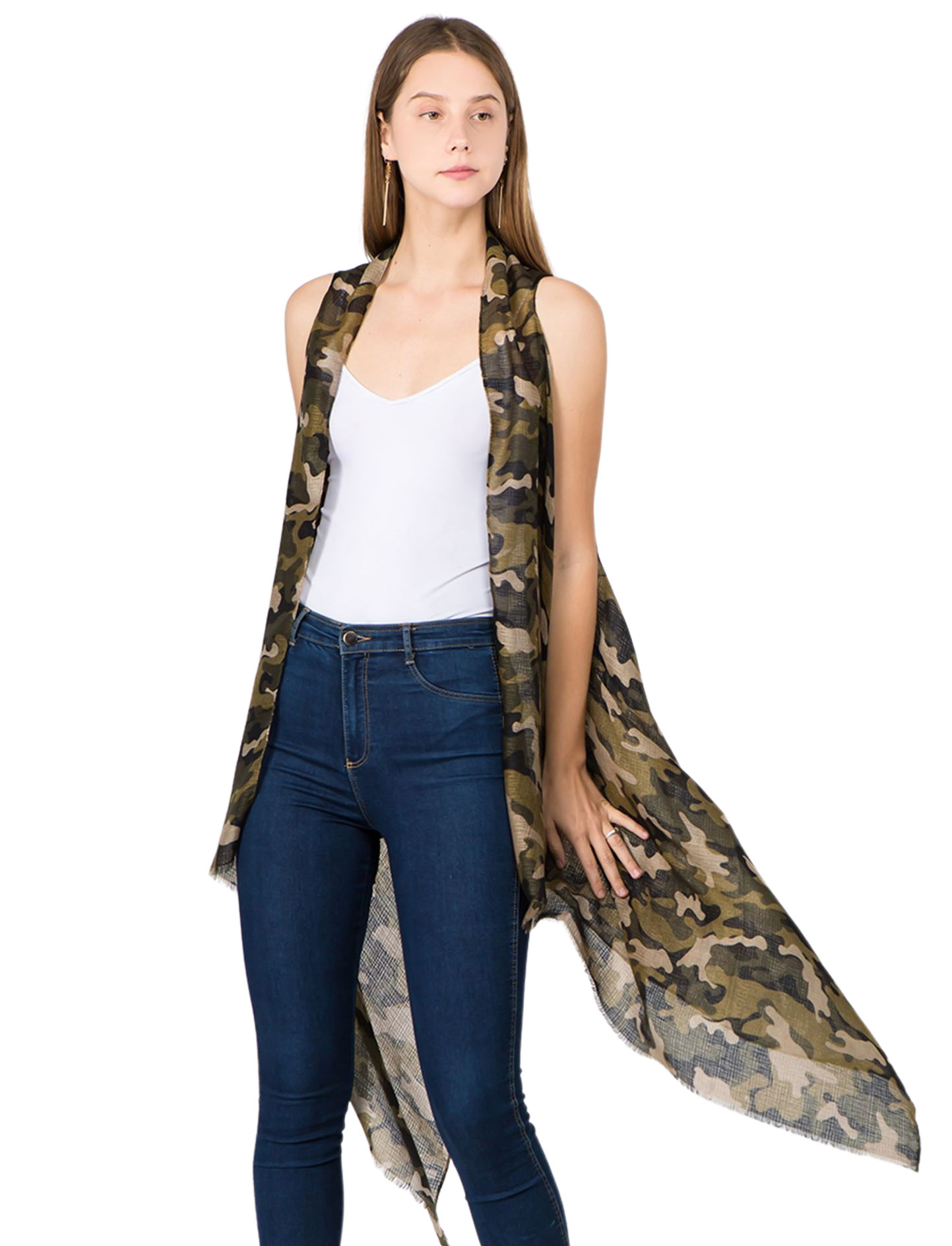 wholesale 1C67 - Camouflage Print Vests