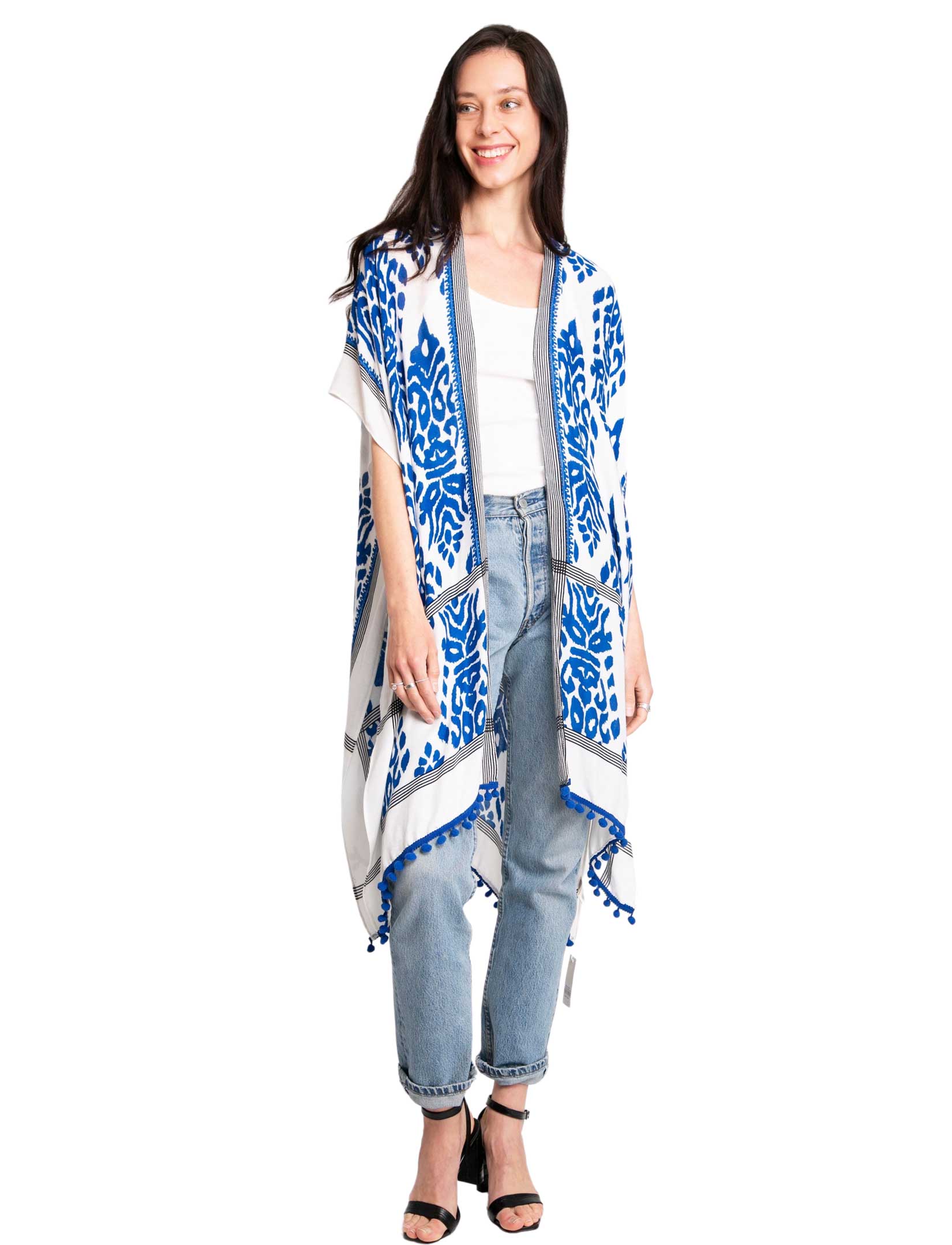 wholesale 2158 - Jessica's Kimonos with Pom Poms