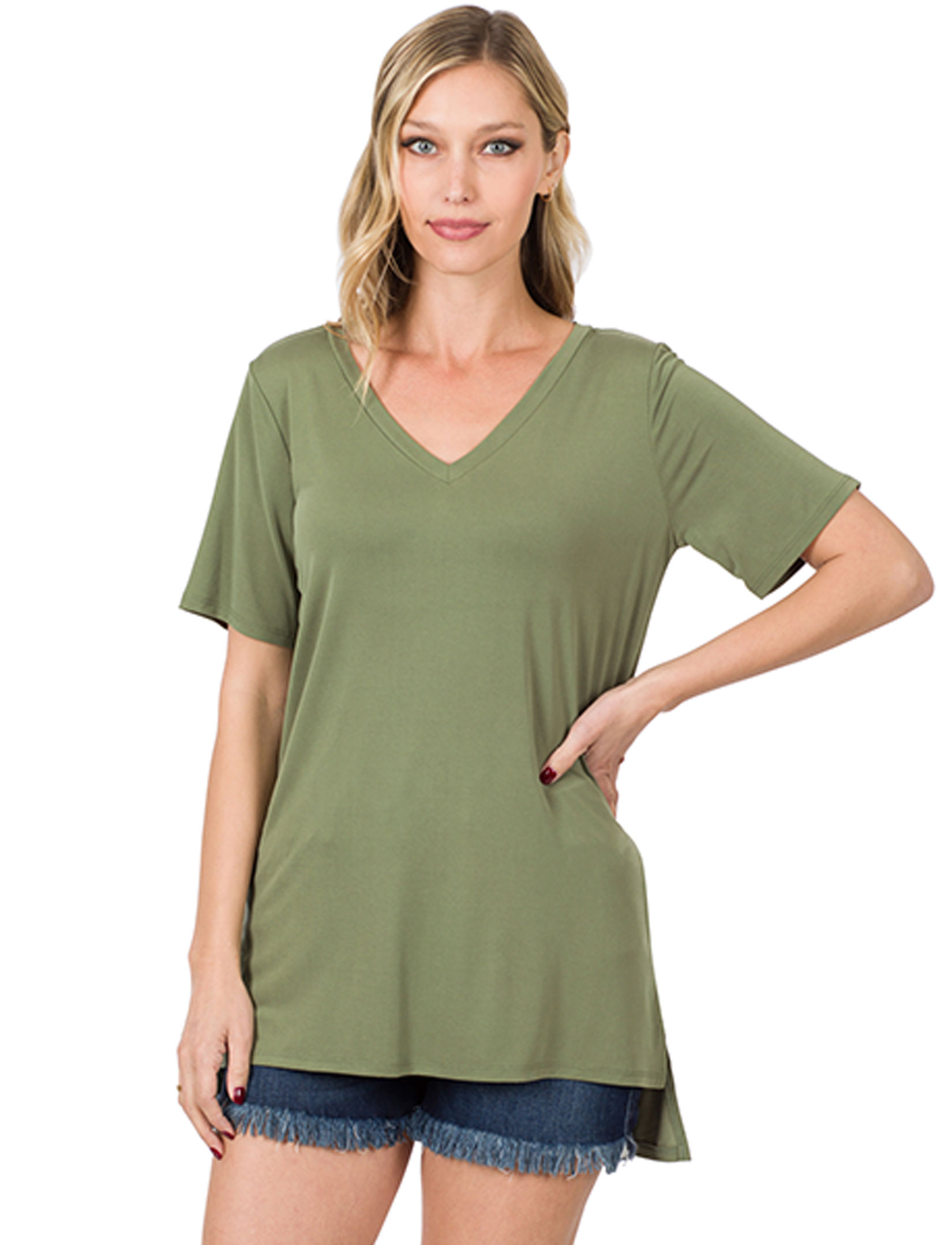 wholesale 8516 - Short Sleeve Modal Tops
