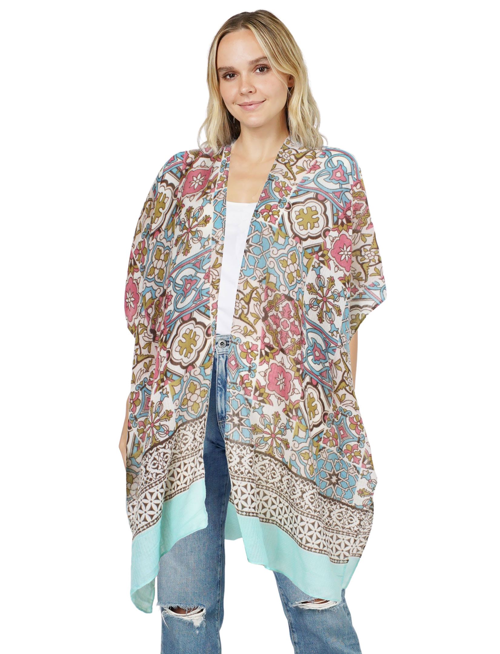 wholesale 3770 - Gauze Cotton Feel Kimonos
