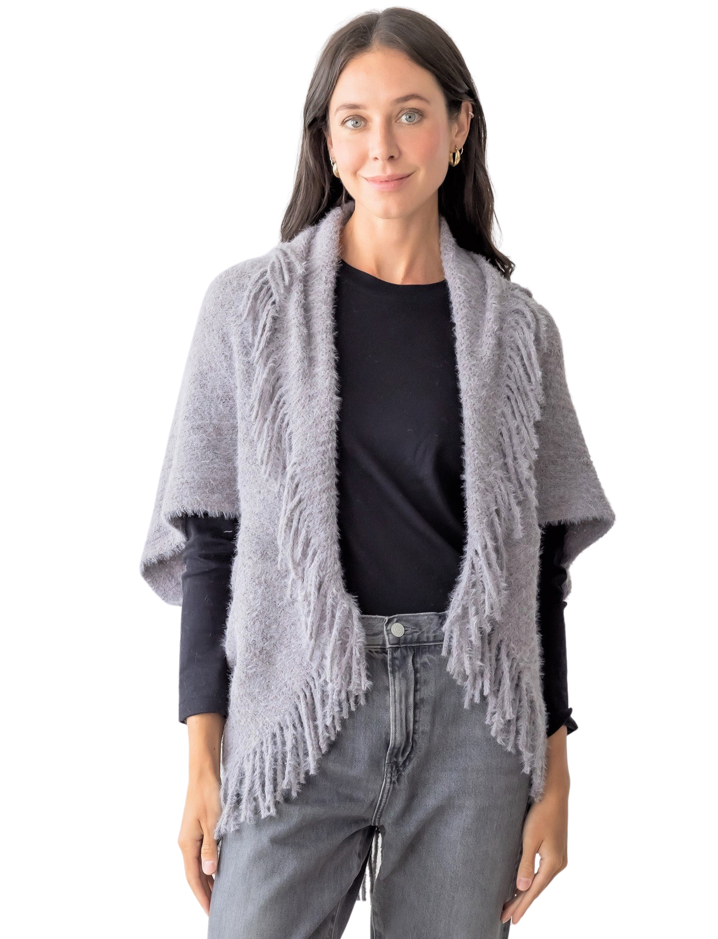 wholesale 5118 - Cozy Crochet Shrug w/ Tassels
