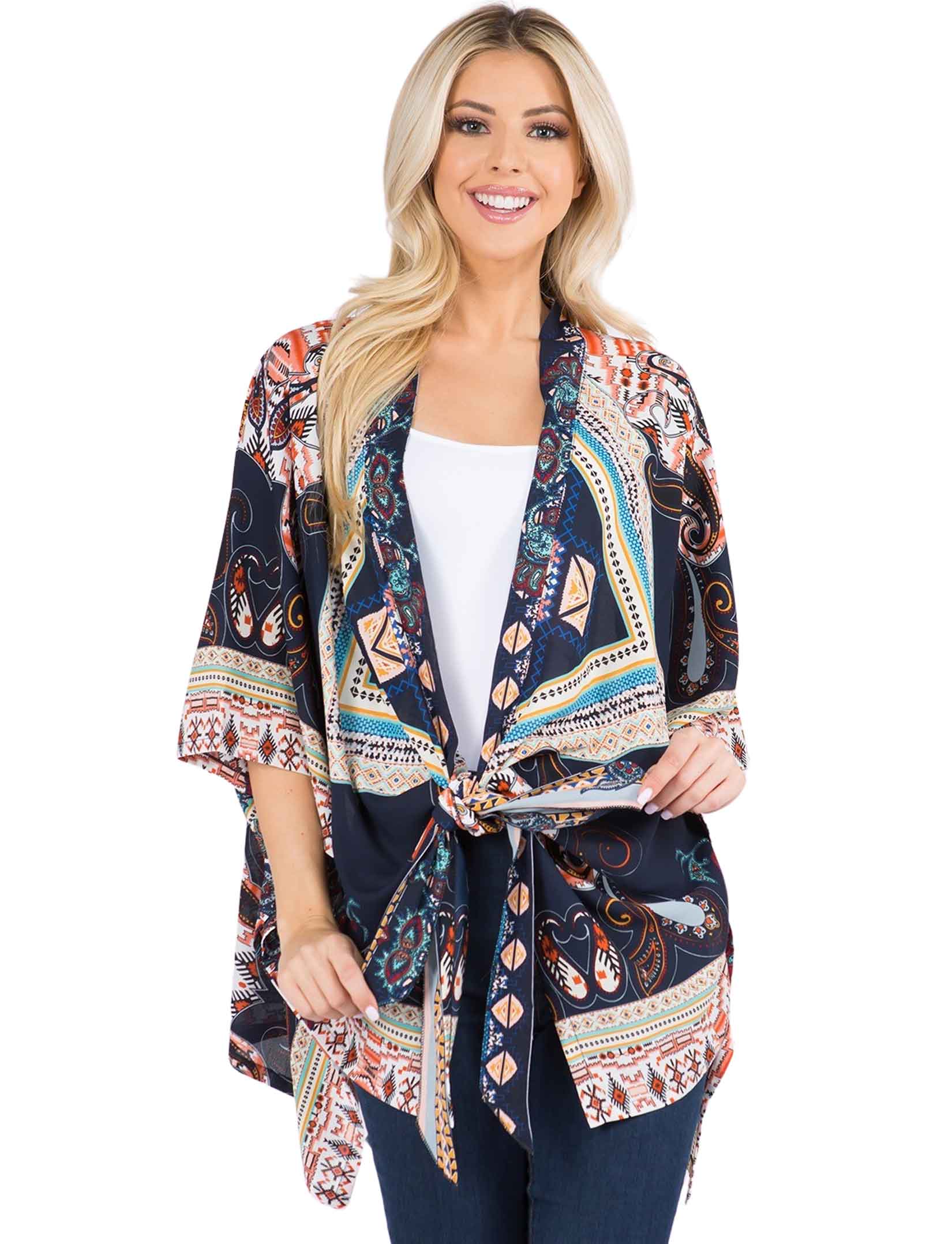 wholesale Tie Front Kimonos<br>3107/3109/4243/A110 