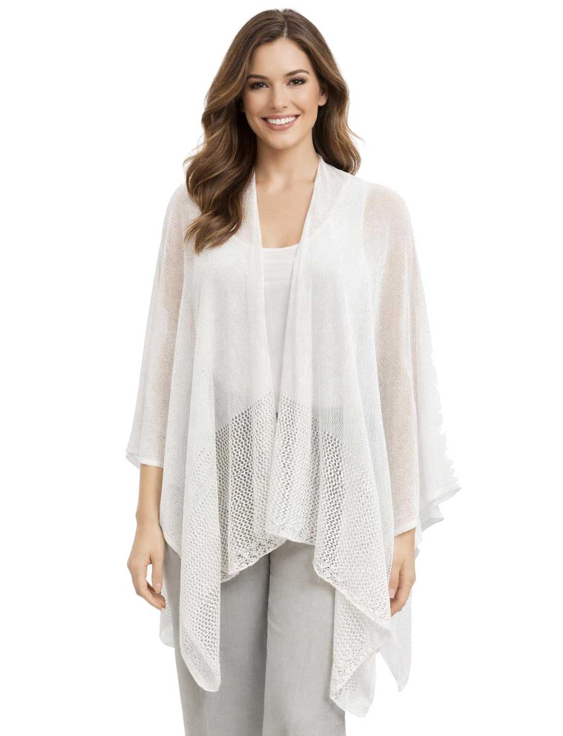 3868 - Mesh Knit Ruana