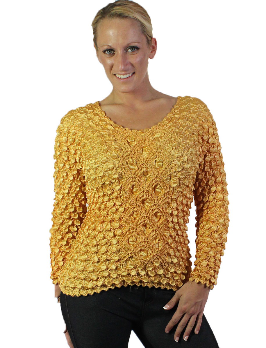 597 - Long Sleeve Coin Fishscale Tops