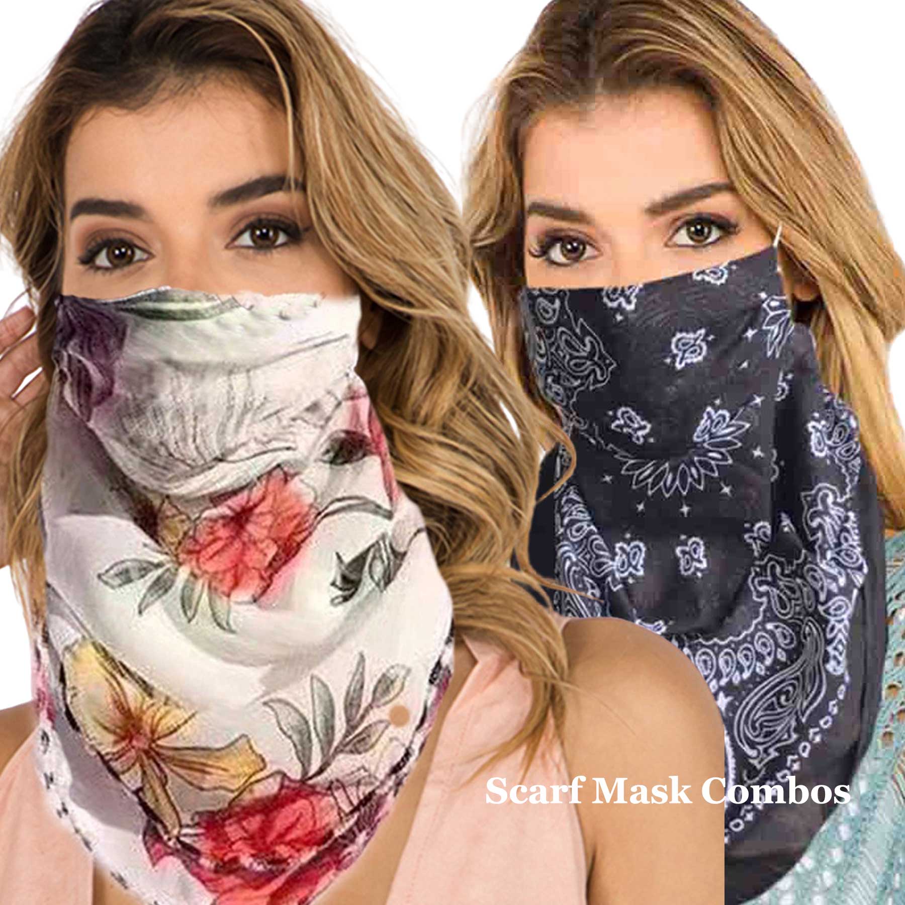 Protective Mask Scarf Combos C01/C02/C04/C08