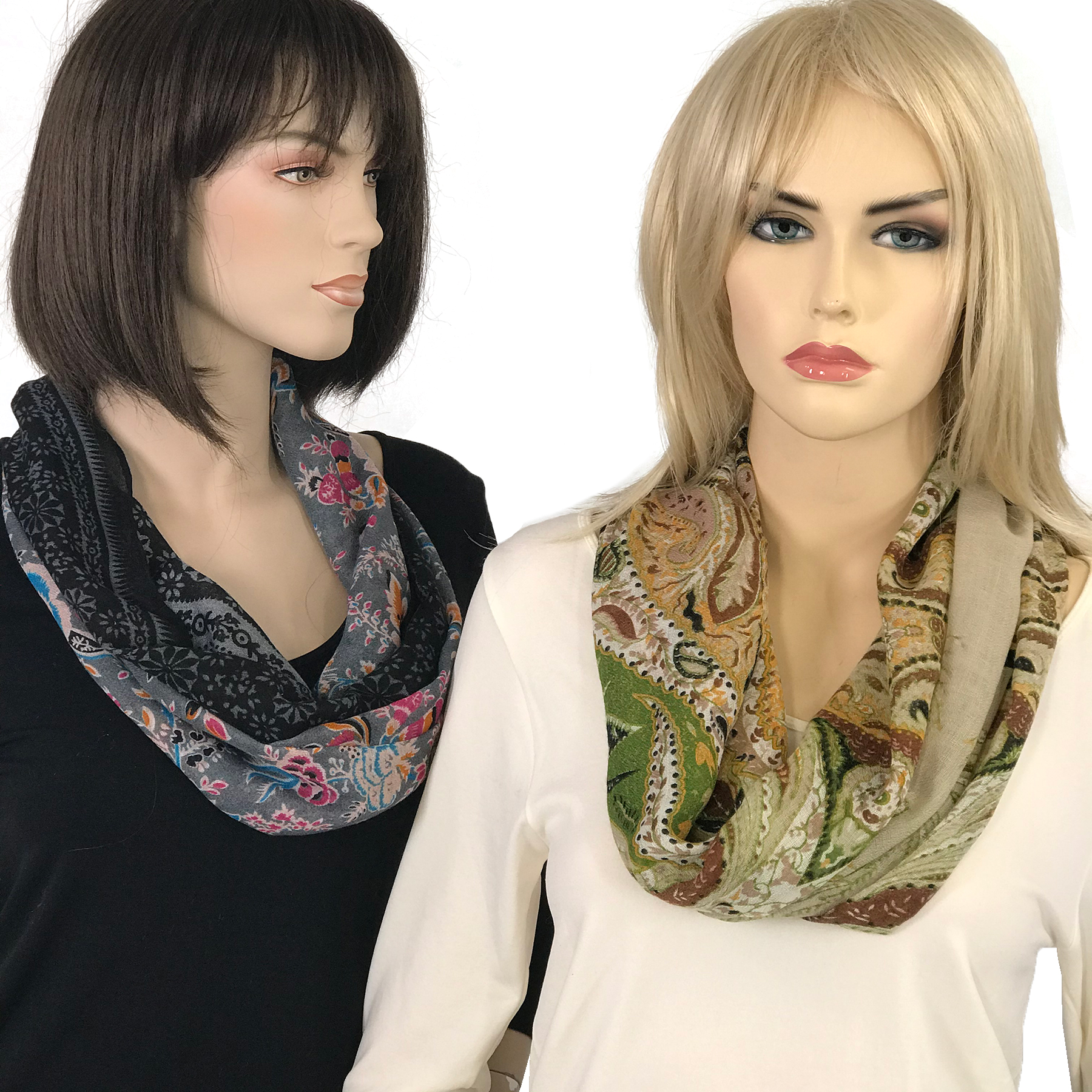 3278 - Magnetic Clasp Scarves (Gypsy Prints)