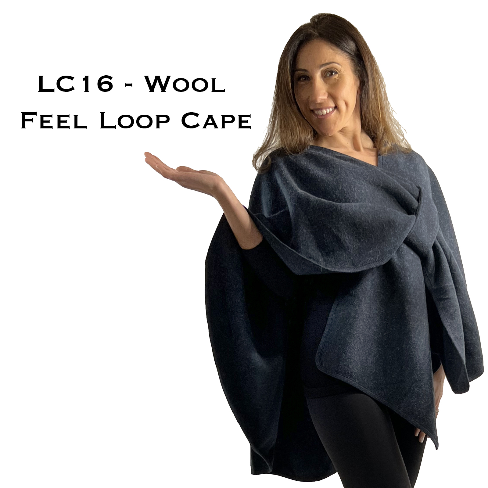 LC16 - Luxury Wool Feel Loop Cape