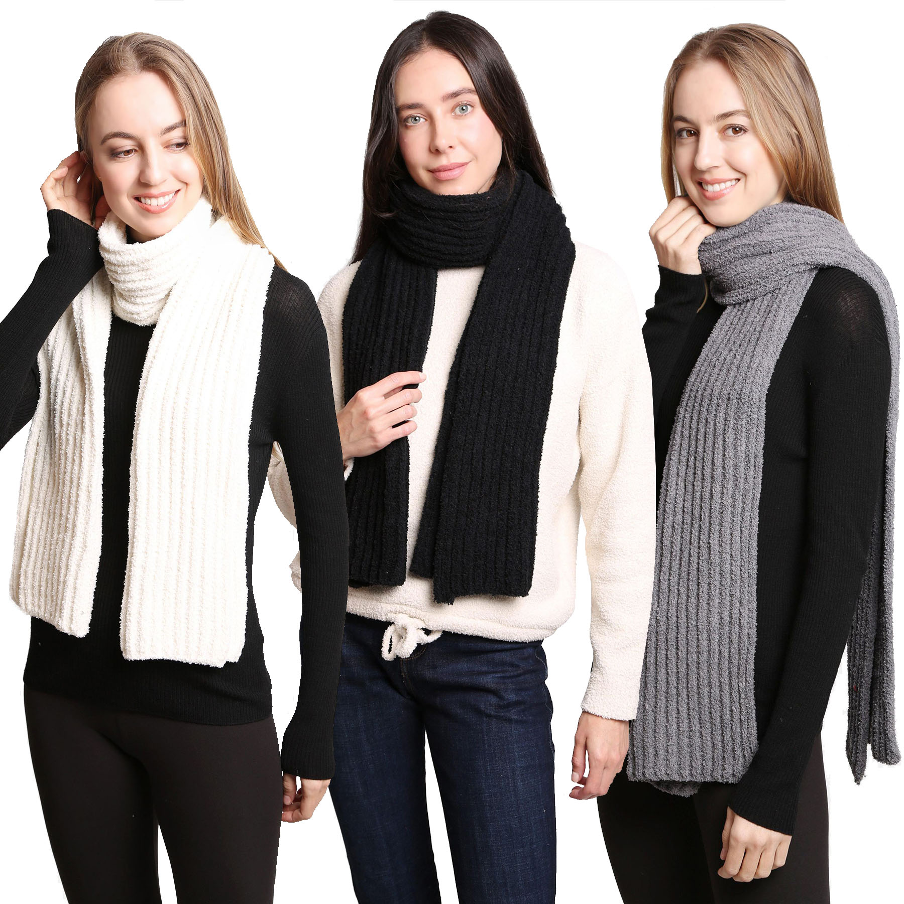 2201 - LUX Soft Knitted Scarf