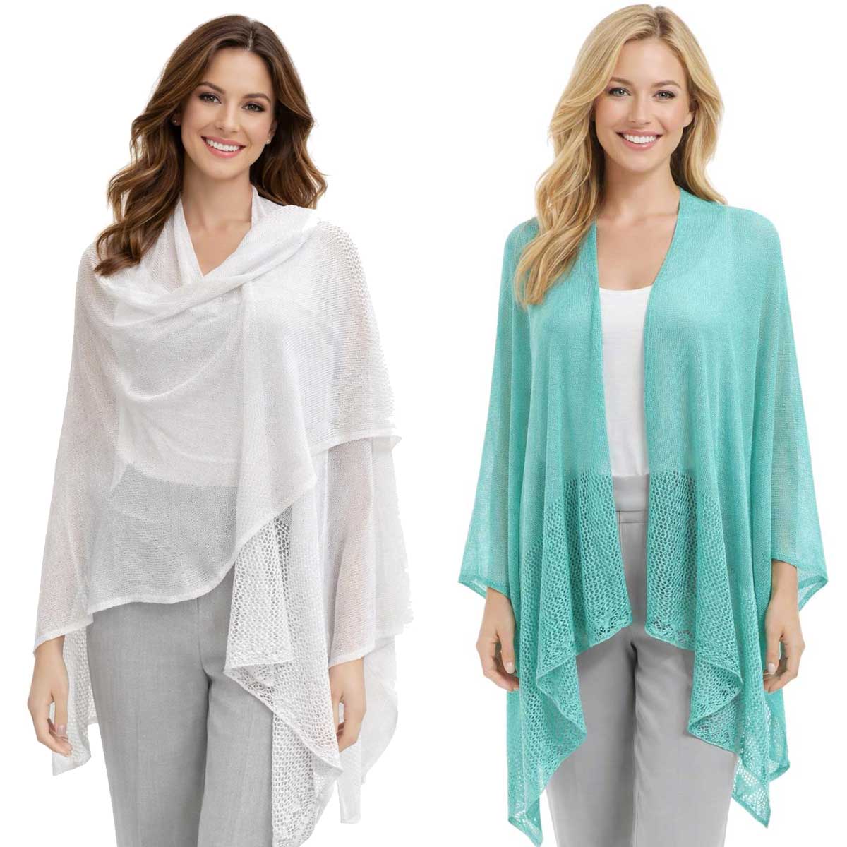 3868 - Mesh Knit Ruana 3868 - Mesh Knit Ruana