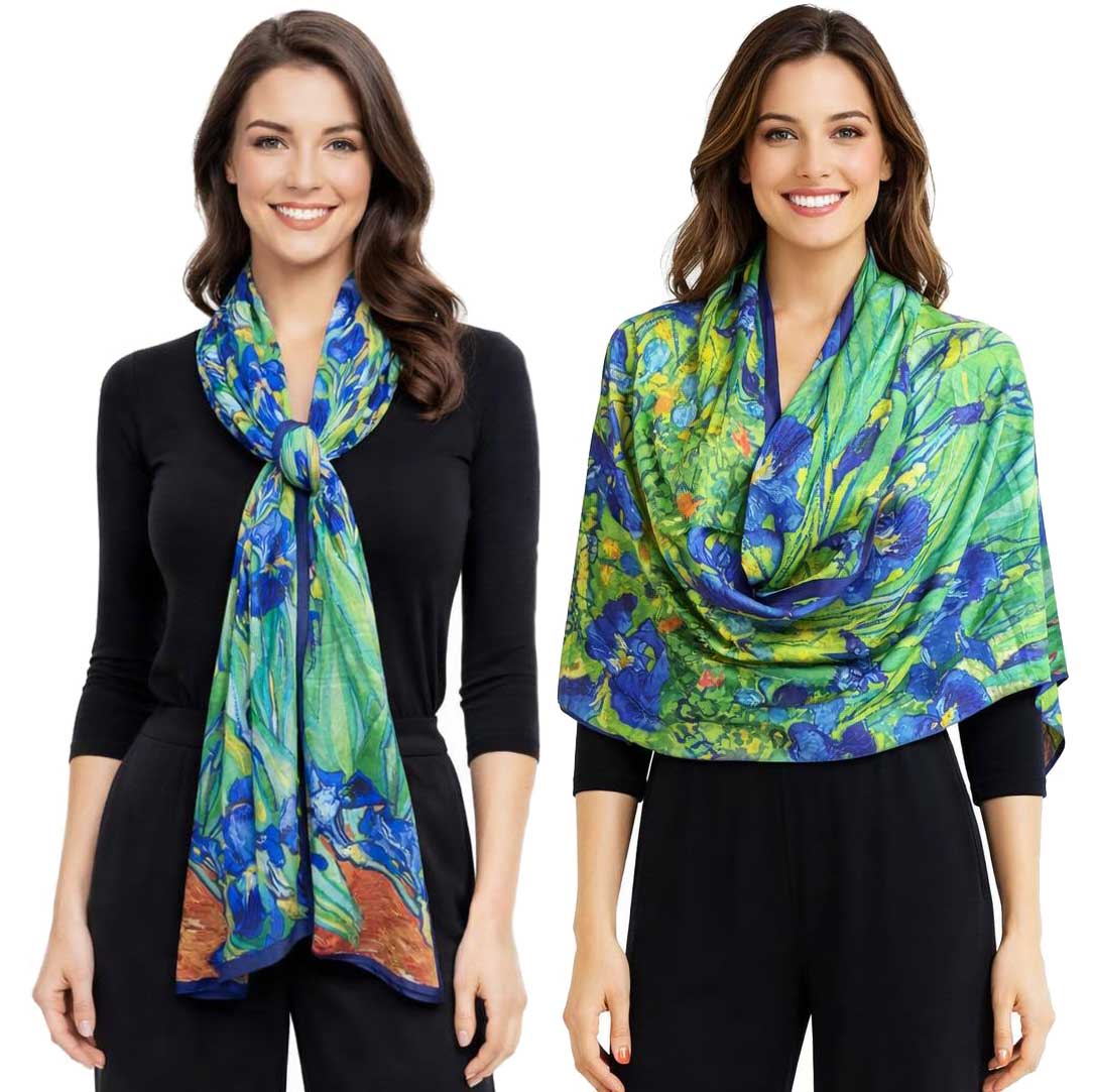 3978 - Double Layer Satin Scarves
