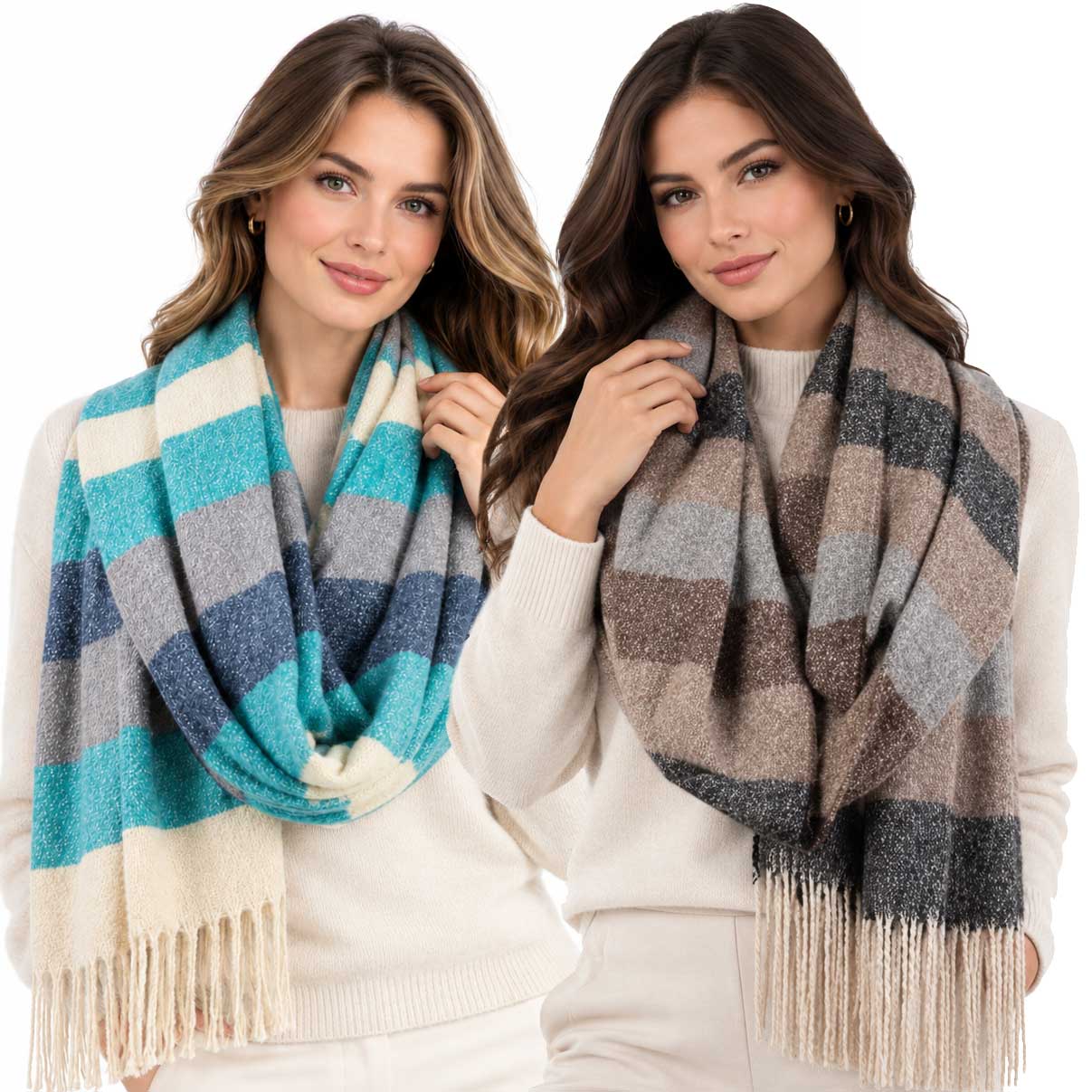 4370 - Striped Winter Scarves 4370 - Striped Winter Scarves